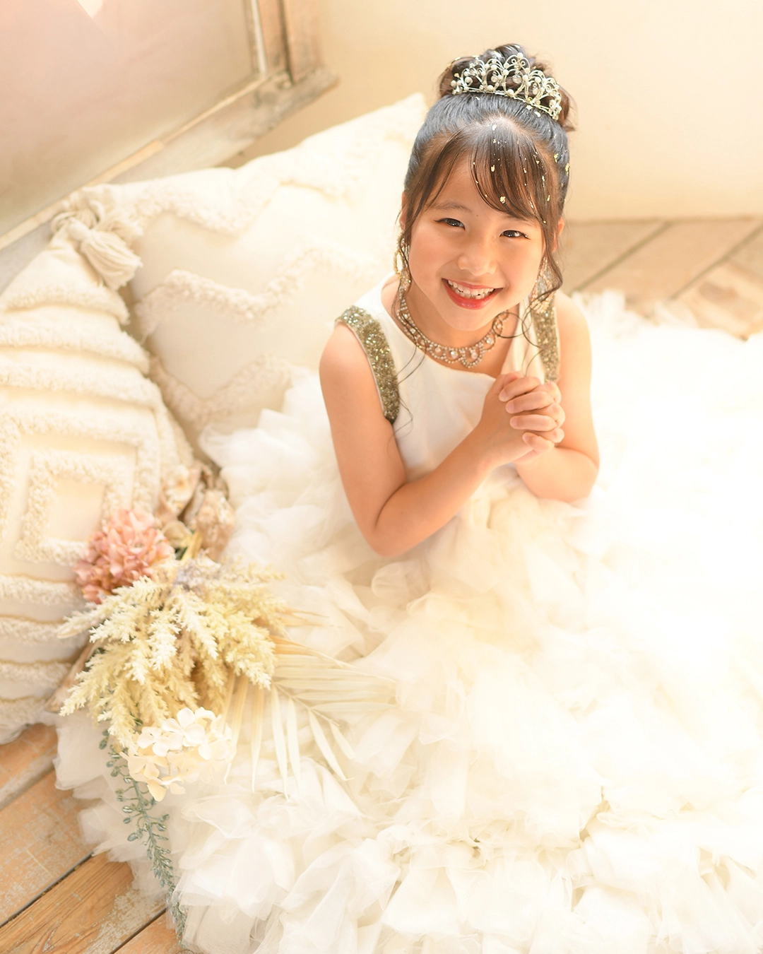 7歳女の子の七五三 ドレス姿