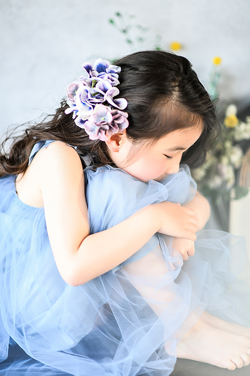 七五三ギャラリー 7歳 ドレス カジュアル フォトスタジオチェルシー埼玉県入間市のおしゃれな写真館